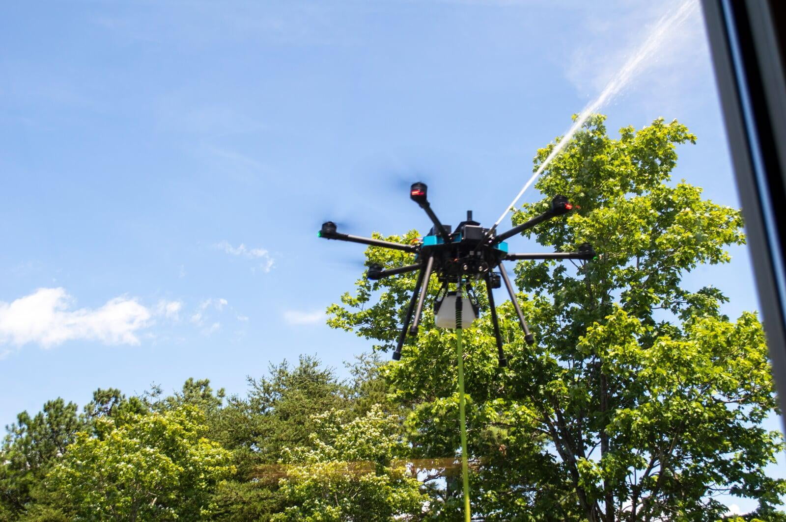 lucid c1 spraying drone 